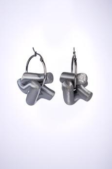 The Medusa - Small silver ring (pair) via IZZI Label