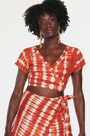 Wrap Top - Orange from JEKKAH