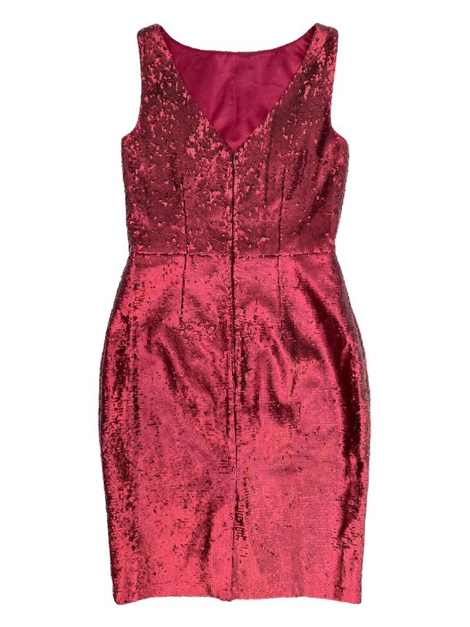 Red Sequin Freedom Shift Dress from Jenerous