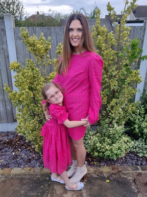 Pink Embroidered Cotton Mini Dress from Jenerous