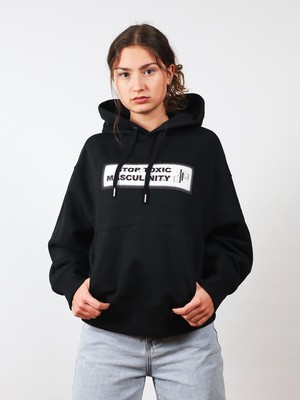 BLACK GLITCH HOODIE from JOHANNA PETERSEN