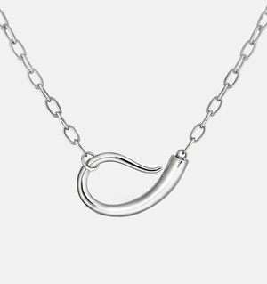 Oversized Karimata statement chunky necklace | Sterling Silver - White Rhodium from Joulala