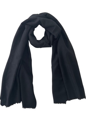 Yak Wool Shawl ACCENT Black from JULAHAS Yak Wool Shawl ACCENT Black from JULAHAS