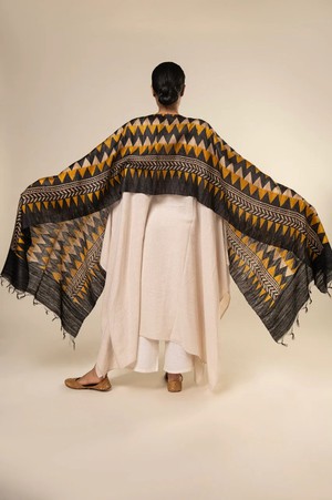 NEW! 3-in-1 Peace Silk Poncho Chevron from JULAHAS