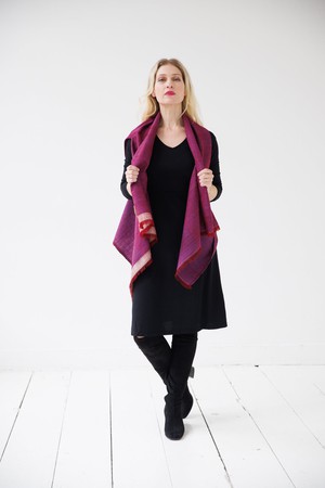 NEW! Wool Silk Cape Forest Sariska from JULAHAS