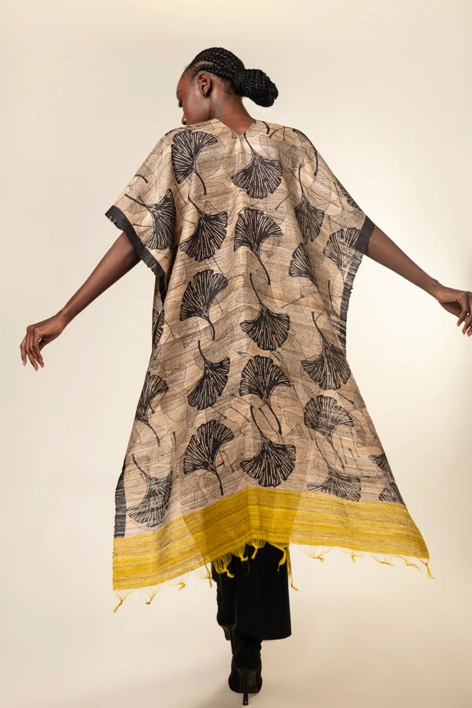 NEW! 3-in-1 Peace Silk Poncho Yellow Ginkgo from JULAHAS