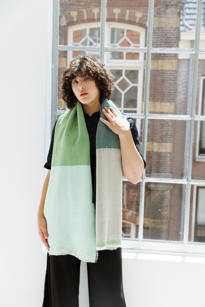 NEW! Wool SCARF Dash Green from JULAHAS