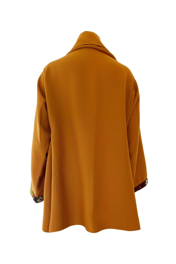 NEW! Wool Cape Coat Cocoon Mustard from JULAHAS