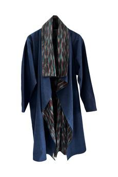 NEW! Reversible Cotton Coat Ikat No.06 via JULAHAS