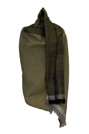 Wool Silk Cape Forest Pench from JULAHAS
