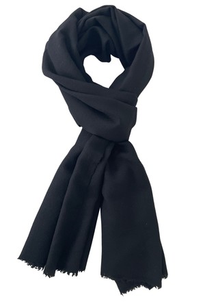 Yak Wool Shawl ACCENT Black from JULAHAS Yak Wool Shawl ACCENT Black from JULAHAS
