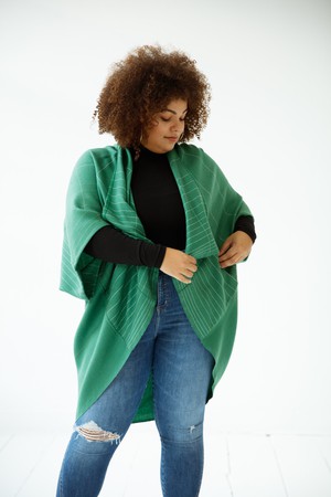 JULAHAS+ Wool Kimono Warm Jade from JULAHAS