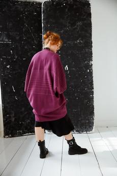 Wool Kimono Warm Plum via JULAHAS