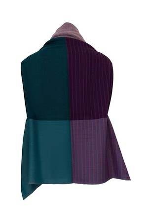 NEW! Light Wool Cape Fusion Teal Purple from JULAHAS