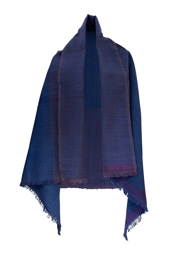 Wool Silk Cape Forest Gir from JULAHAS