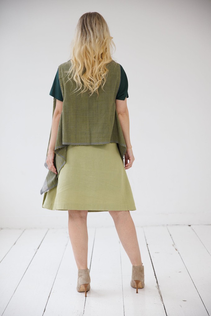 Wool Silk Cape Forest Pench from JULAHAS