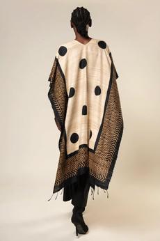 NEW! 3-in-1 Peace Silk Poncho Black Hole via JULAHAS