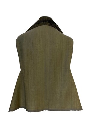Wool Silk Cape Forest Pench from JULAHAS