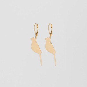 Gracious bird earrings gold plated from Julia Otilia