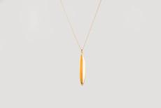 Olive leaf necklace gold plated via Julia Otilia