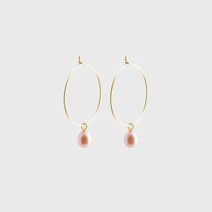 Pearl creole earrings | gold plated from Julia Otilia