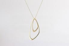 Dancing Waves necklace | gold plated via Julia Otilia