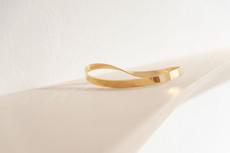 Swirling wind bangle bracelet gold plated via Julia Otilia
