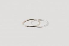 Infinity twin rings silver | mat & shiny finish from Julia Otilia