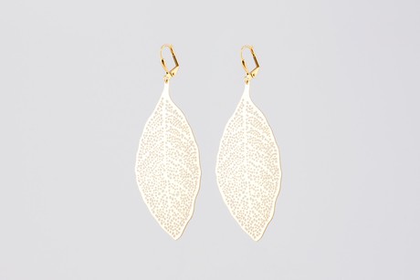Royal leaf earrings gold plated SALE from Julia Otilia