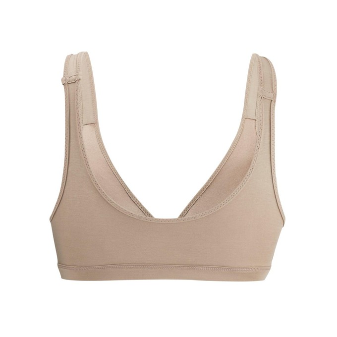 Project Cece  Shell - Full Cup Front Closure Silk & Organic Cotton Wireless  Bra