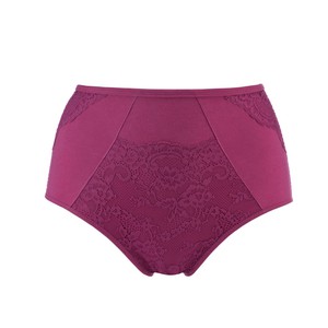 Fuchsia - High Waisted Silk & Organic Cotton Full Brief from JulieMay Lingerie