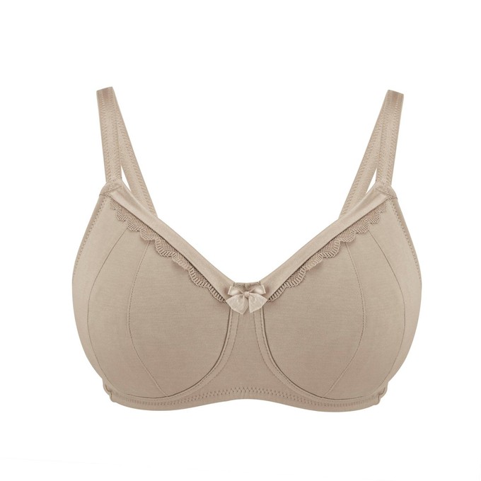 Project Cece  Shell-Supportive Non-Wired Silk & Organic Cotton Full Cup  Bra with removable paddings