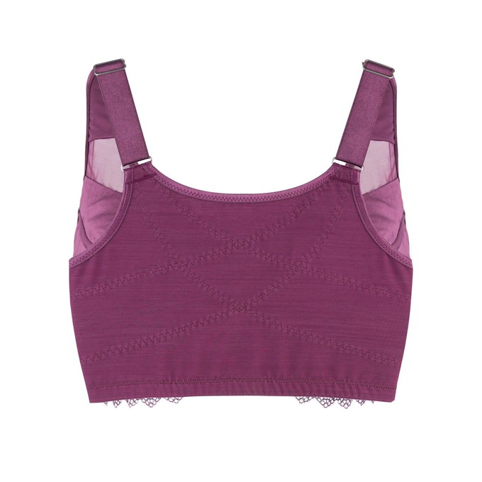 Project Cece  Claret Silk Back Support Cotton Sports Bra (Multiple colors  available)