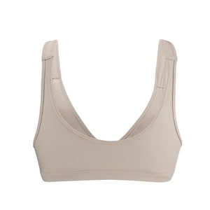 Ivory - Full Cup Front Closure Silk & Organic Cotton Wireless Bra from JulieMay Lingerie