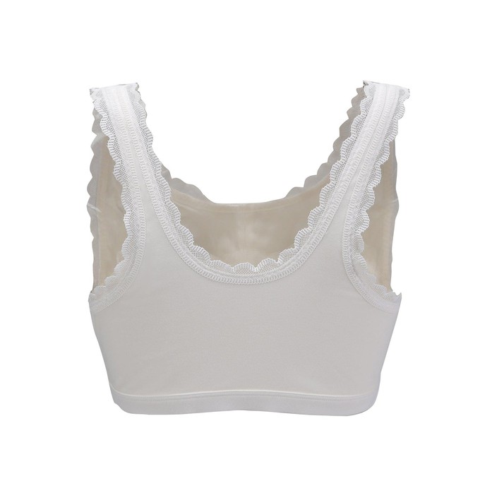 Project Cece  Georgia - Silk Back Support Full Coverage Wireless Organic Cotton  Bra