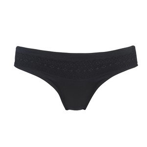 Champagne - Silk & Organic Cotton Brief in Black from JulieMay Lingerie