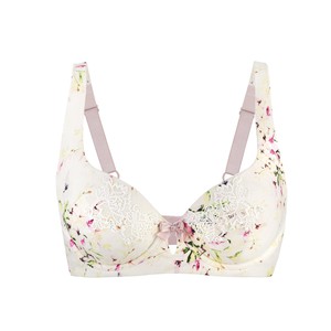 Sunbleached Floral Silk & Organic Cotton Supportive Bra from JulieMay Lingerie
