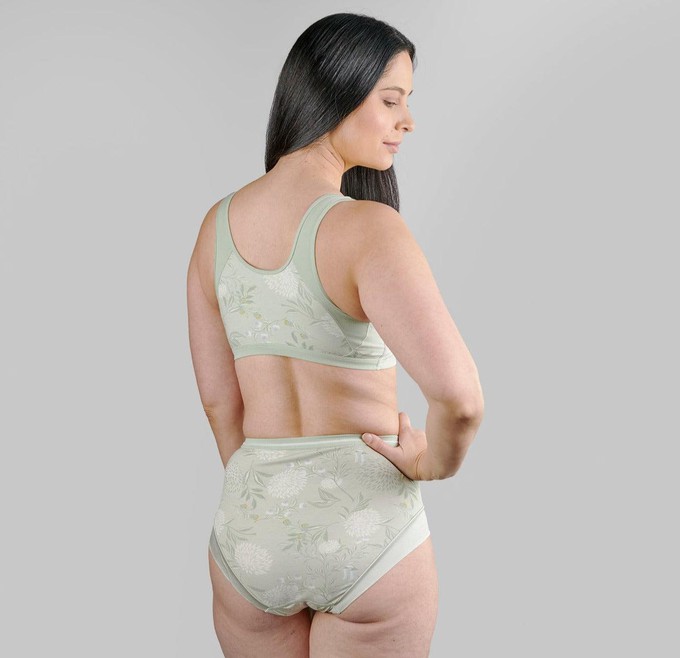 Back Support Full Coverage Wireless Organic Cotton bra (Champagne