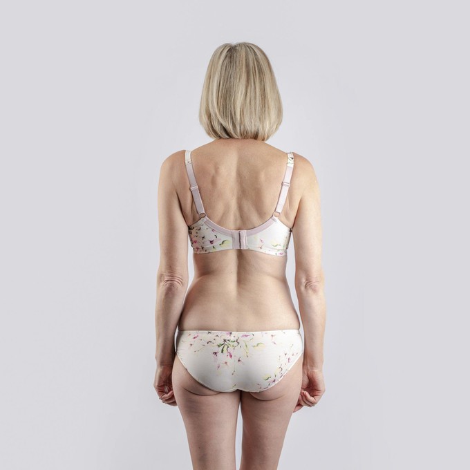 Sunbleached Floral Silk & Organic Cotton Supportive Bra from JulieMay Lingerie