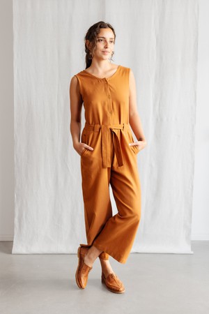 Cotton Jumpsuit Daksha Hazelnut from Jyoti - Fair Works