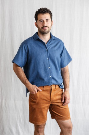 Organic cotton corduroy shorts Gauri Cinnamon from Jyoti - Fair Works