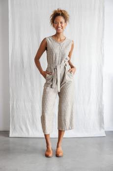 Organic cotton jumpsuit Daksha Ikat via Jyoti - Fair Works