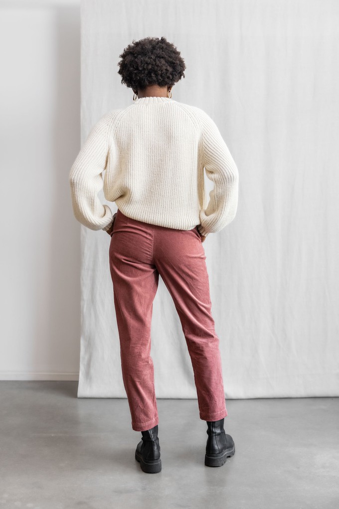 Bio-Baumwollcord Hose Suhrut Altrosa from Jyoti - Fair Works