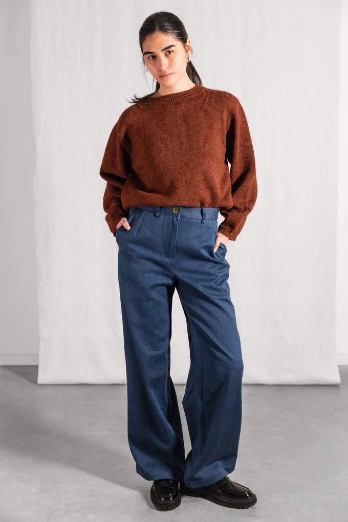 Organic cotton denim trousers Suhrutam Denim from Jyoti - Fair Works