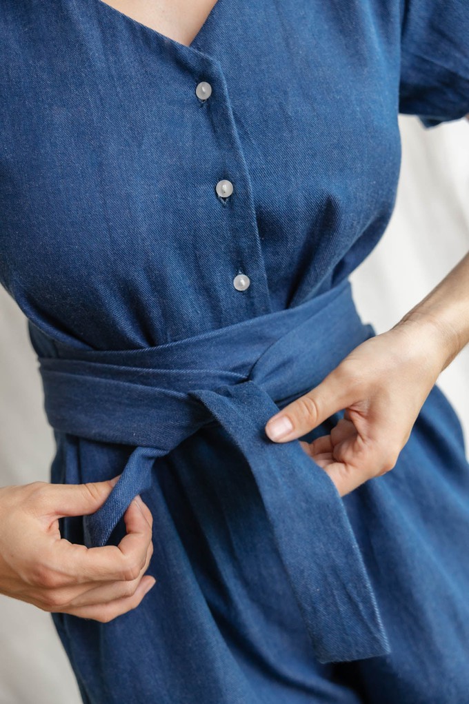 Organic cotton jumpsuit Amrita Denim from Jyoti - Fair Works