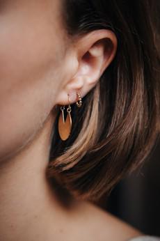 Earring Oppam Brass via Jyoti - Fair Works