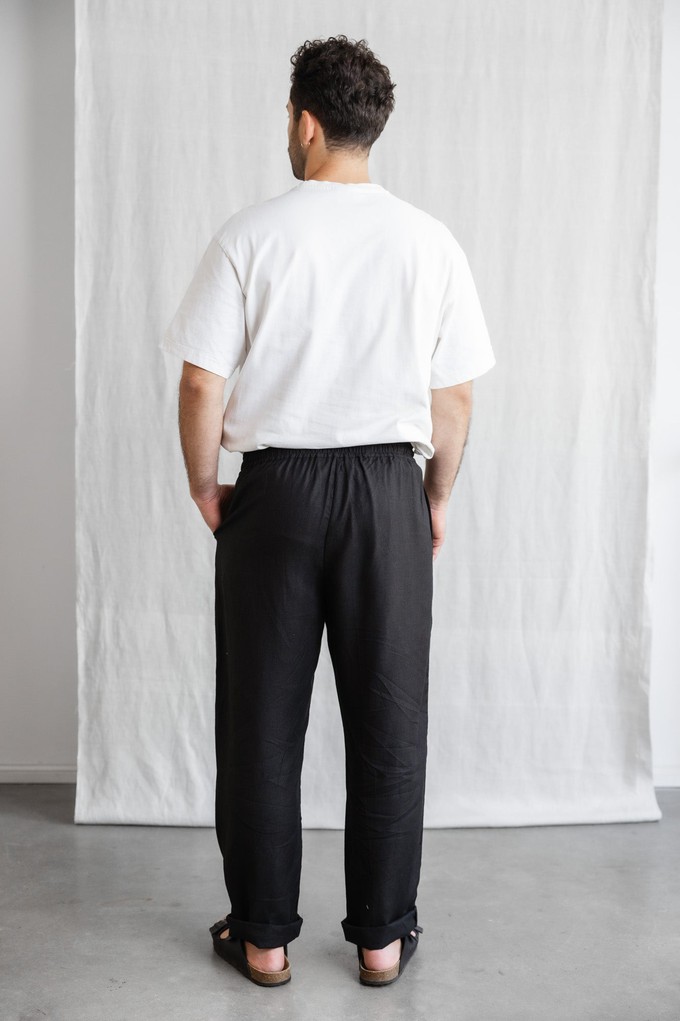 Hemp/Tencel Pants Jhan Black from Jyoti - Fair Works