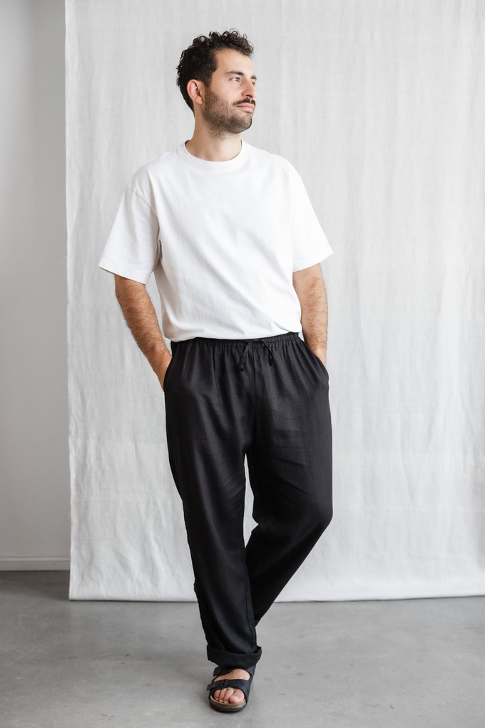 Hemp/Tencel Pants Jhan Black from Jyoti - Fair Works