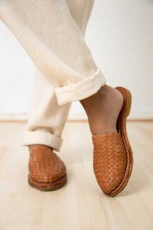 Organic Cotton Pleated Trousers Vishraam White from Jyoti - Fair Works