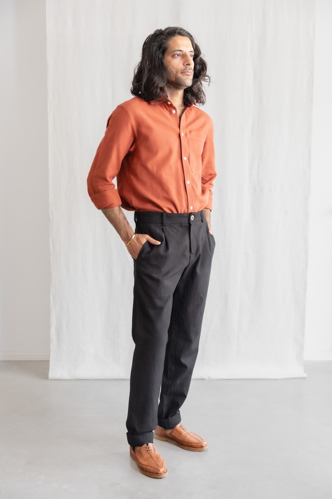 Organic cotton trousers Sameer Black from Jyoti - Fair Works